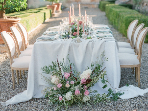 Romantischer Hochzeitsempfang in Cortona Italien