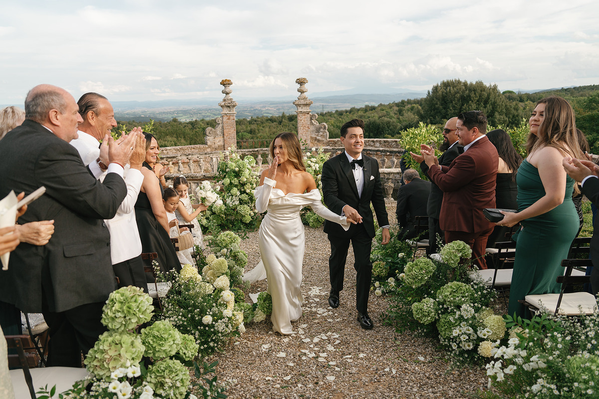 Romantische Hochzeit in der Toskana