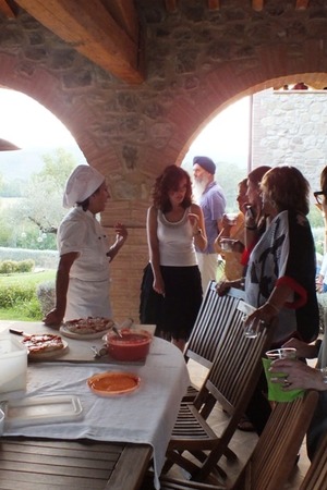 Pizza - Abend in Villa der Toskana