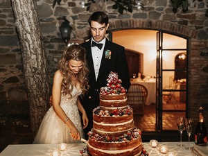 Heiraten in Cortona Toskana - Hochzeitstorte