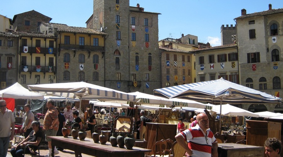 Stadtführung: Arezzo und der monatliche Antiquitätsmarkt 